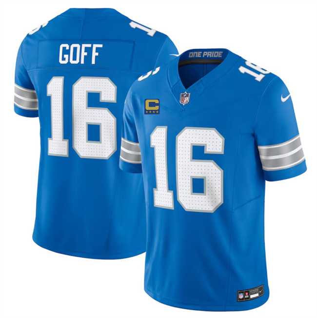 Men & Women & Youth Detroit Lions #16 Jared Goff Blue 2024 F.U.S.E. With 4-Star C Patch Vapor Limited Stitched Jersey,We sell and wholesale Men & Women & Youth Detroit Lions #16 Jared Goff Blue 2024 F.U.S.E. With 4-Star C Patch Vapor Limited Stitched Jersey on line form chian!